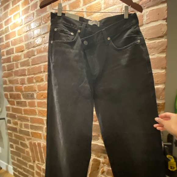 AGOLDE CRISS CROSS BLACK JEANS SIZE 28 - Picture 1 of 4